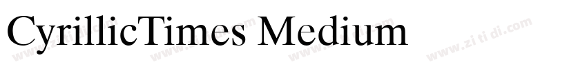 CyrillicTimes Medium字体转换